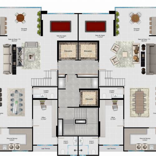 Apartamento na planta em bombinhas