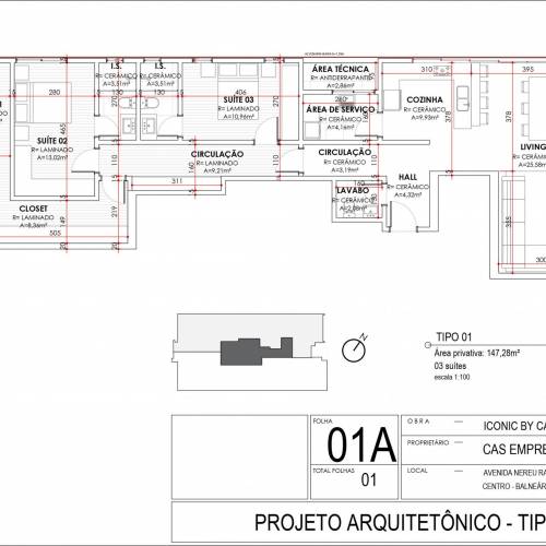 Apartamento mobiliado em Itapema