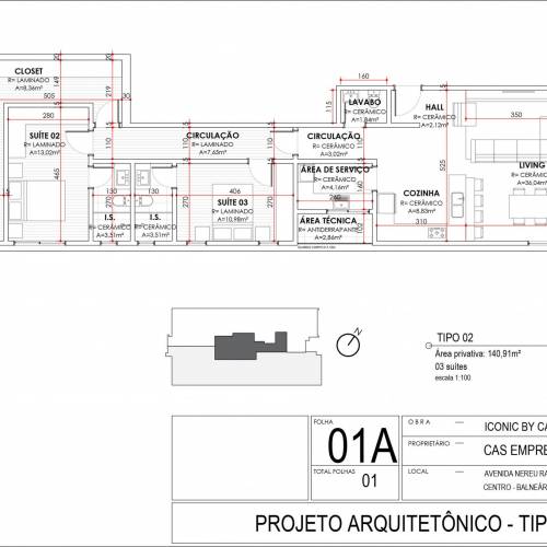 Apartamento mobiliado em Itapema